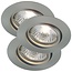 Nordlux Triton 3-Kit - Downlight - Acero cepillado para iluminación interior elegante