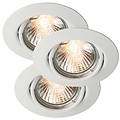 Nordlux Triton 3-Kit - Downlight - White - Solución de iluminación interior ideal para cualquier espacio