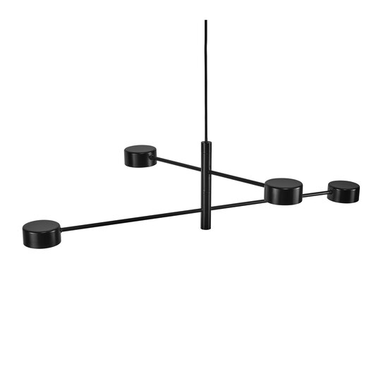 Nordlux Clyde 4-Spot - Pendelleuchte - Schwarz - Schlankes nordisches Design mit Moodmaker™-Funktionalität