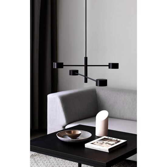 Nordlux Clyde 4-Spot - Pendant - Black - Slim Nordic design with Moodmaker™ functionality