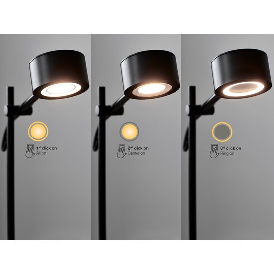 Nordlux Clyde 4-Spot - Pantalla - Negra - Diseño nórdico delgado con funcionalidad Moodmaker™