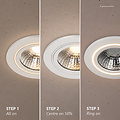 Nordlux Alec 1-Kit - Downlight - White - Create the perfect ambiance with dimmable lighting
