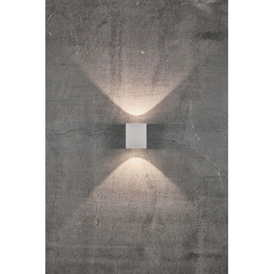 Nordlux Canto Kubi 2 - Minimalistische wandlamp voor binnen en buiten