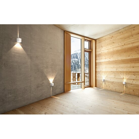 Nordlux Canto Kubi 2 - Minimalistic wall light for indoor and outdoor use