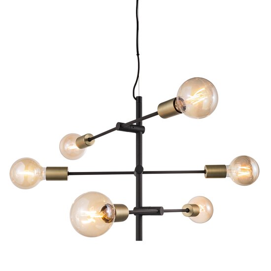 Nordlux Josefine 6-Spot - Pendelleuchte - Schwarz - Eine moderne Pendelleuchte für jeden Raum