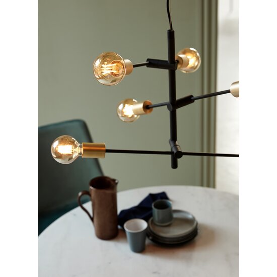 Nordlux Josefine 6-Spot - Lámpara Colgante - Negra - Una lámpara moderna para cualquier espacio