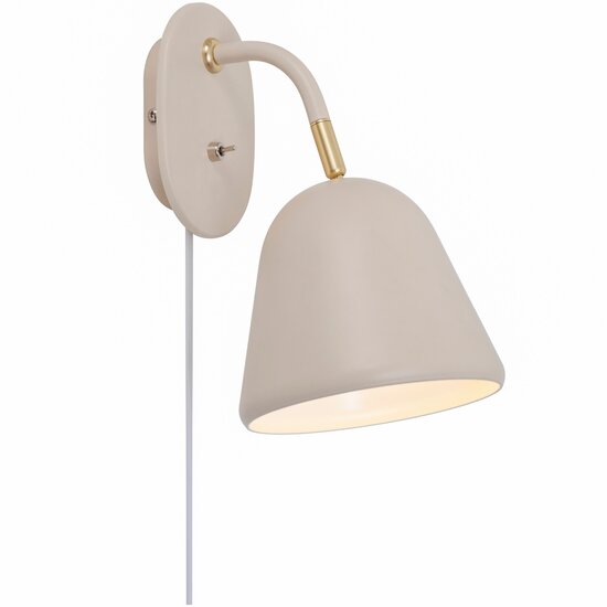 Nordlux Fleur 15 - Wandlamp Beige met Vintage Design