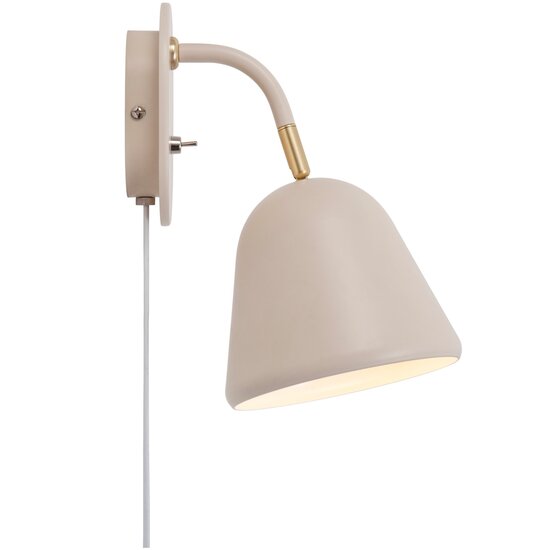 Nordlux Fleur 15 - Beige Wall Light with Vintage Design