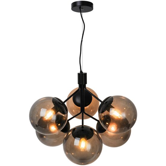Nordlux Ivona 6-Spot - Pendelleuchte - Schwarz - Eine moderne Pendelleuchte für stilvolle Beleuchtung