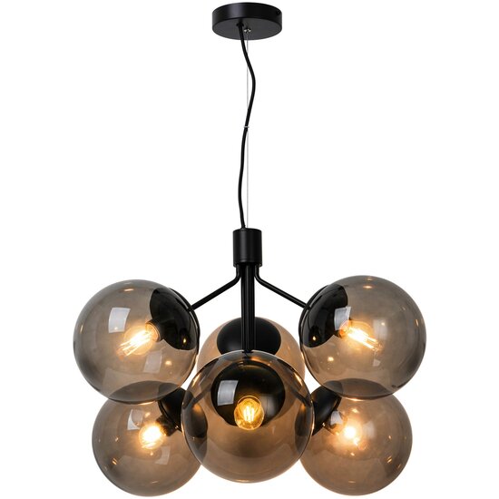 Nordlux Ivona 6-Spot - Suspension - Noir - Une suspension moderne pour une ambiance élégante
