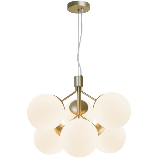 Nordlux Ivona 6-Spot - Pendant - Brass - A modern twist on the classic chandelier
