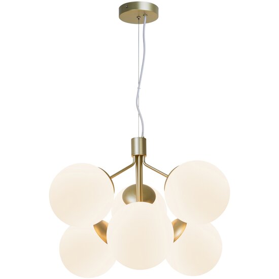 Nordlux Ivona 6-Spot - Lámpara Colgante - Latón - Un giro moderno al candelabro clásico