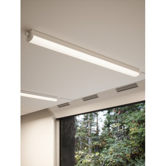 Nordlux Oakland 60 Single - Batten Light Fitting - White for Bright Spaces