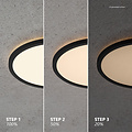 Nordlux Oja 60 - 2700K - 3-Step - Lámpara de Techo - Negra - Crea la atmósfera perfecta con iluminación regulable