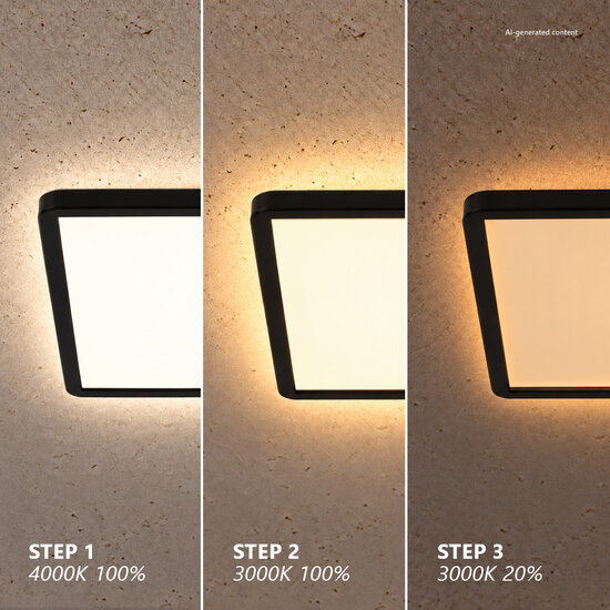 Nordlux Oja 29 Square - Modern ceiling light with Moodmaker™