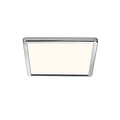 Nordlux Oja 29 Square - IP54 3000/4000K - 3-Step - Plafondlamp - Chroom - Moderne, minimalistische plafondlamp met instelbare lichttemperatuur.