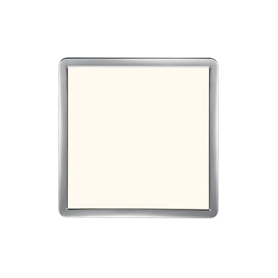 Nordlux Oja 29 Square - IP54 3000/4000K - 3-Step - Plafondlamp - Chroom - Moderne, minimalistische plafondlamp met instelbare lichttemperatuur.