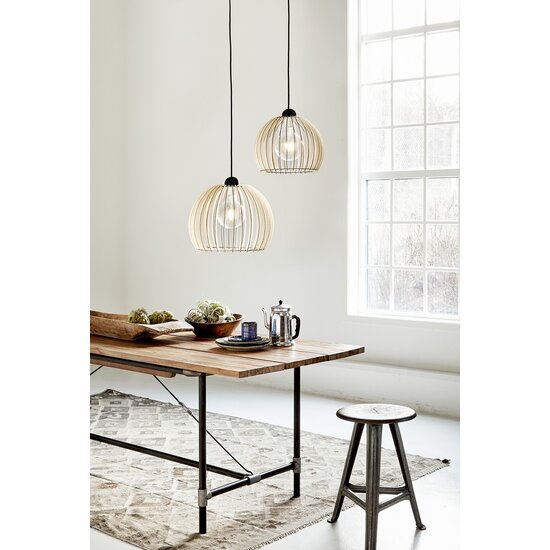Nordlux Chino 30 - Suspension - Éclairage stylé avec des lattes en bois