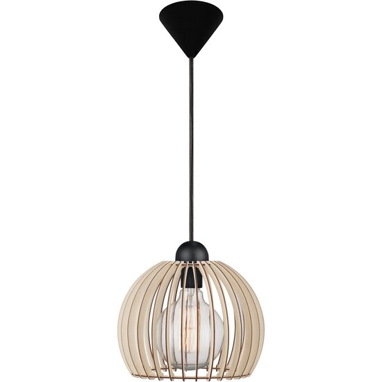 Nordlux Chino 25 - Pendelleuchte - Hellholz mit grafischem Design
