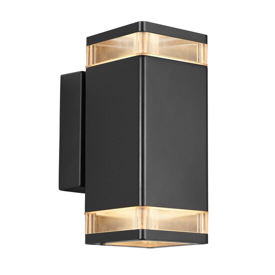 Nordlux Elm Double - Aplique de pared - Negro - Iluminación exterior moderna y decorativa