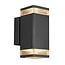 Nordlux Elm Double - Applique murale - Noir - Éclairage extérieur moderne et décoratif