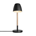 Nordlux Theo | Lámpara de mesa | Negra - Diseño moderno con elementos naturales