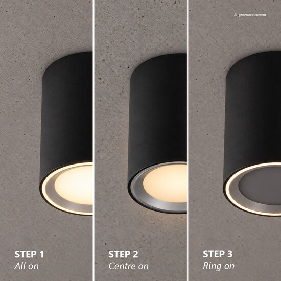 Nordlux Fallon - Surface downlight - Creëer de perfecte sfeer met dimbare verlichting