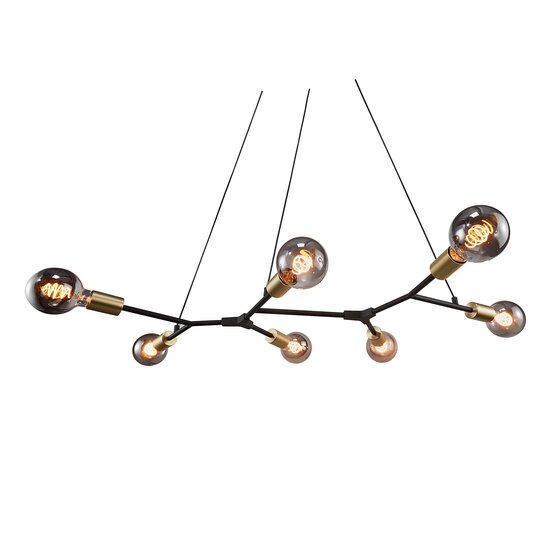 Nordlux Josefine 7-Spot - Suspension - Noir - Une suspension moderne pour un éclairage élégant