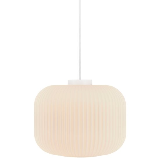 Nordlux Milford 30 - Suspension - Blanc opale - Créez une atmosphère chaleureuse chez vous