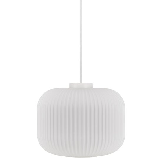 Nordlux Milford 30 - Suspension - Blanc opale - Créez une atmosphère chaleureuse chez vous