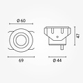 Optonica WH Underground Light Half-Shading - Crea un ambiente exterior acogedor