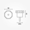 Optonica LED Pond Wall Light 1.2W - Creëer een sfeervolle buitenomgeving