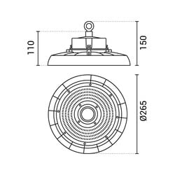 LED UFO High Bay LUMILEDS-Chip