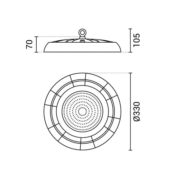 Optonica LED UFO High Bay - Éclairage idéal pour les espaces industriels