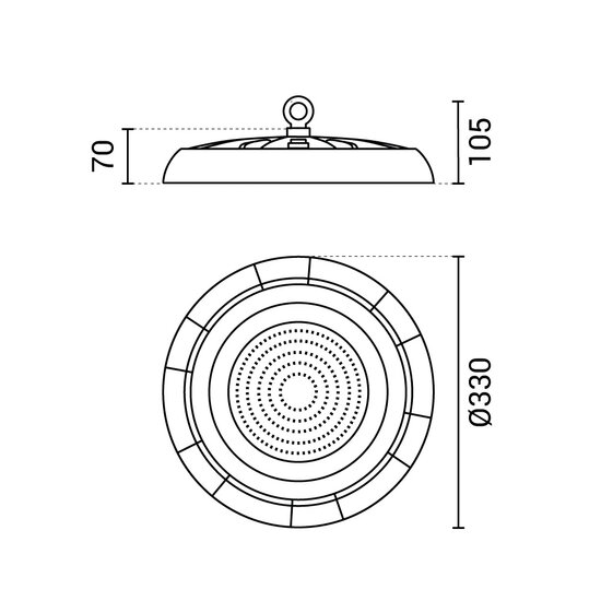 Optonica LED UFO High Bay - Ideales Licht für industrielle Räume