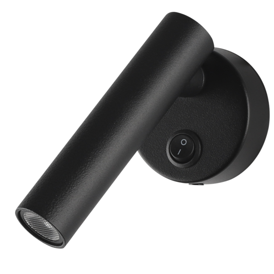 Optonica LED Cabinet Light 2W With ON/OFF-Switch Black - Ideal for creating ambiance in cabinets