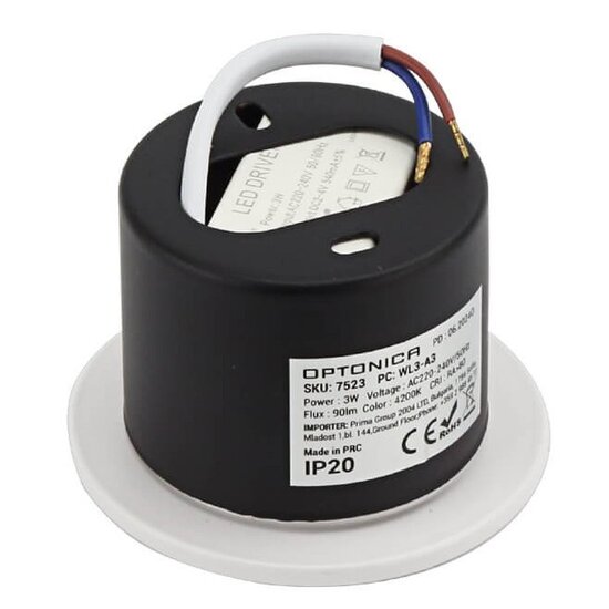 Optonica LED Step Light White Round - Ideal für Treppenbeleuchtung