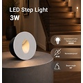 Optonica LED Step Light White Round - Ideal für Treppenbeleuchtung