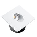 Optonica LED Step Light White Square - Iluminación ideal para escaleras y caminos