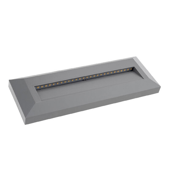 Optonica LED Step Light Rectangular Grey - Ideal para iluminación de escaleras