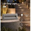 Optonica LED Step Light Rectangular Grey - Perfect voor trapverlichting