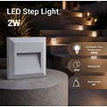 Optonica LED Step Light Square White - Éclairage parfait pour escaliers et allées
