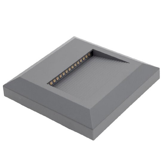 Optonica LED Step Light Square Grey - Ideale Beleuchtung für Treppen und Wege