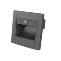 Optonica LED Step Light Square 1W 4000K IP20 Gris + Sensor - Ideal para mejorar la seguridad en escaleras