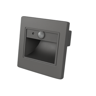 LED Step Light Square 1W 4000K IP20 Gris + Sensor