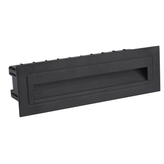 Optonica LED Step Light Rectangular Black - Ideal para iluminación de escaleras