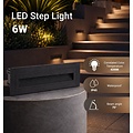 Optonica LED Step Light Rectangular Black - Ideal para iluminación de escaleras