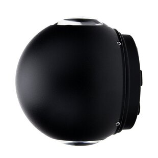 LED Wall Light Round Black Body