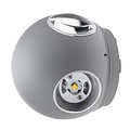 Optonica LED Wall Light Round 4 Diods Grey Body - Crea una atmósfera moderna en tu espacio