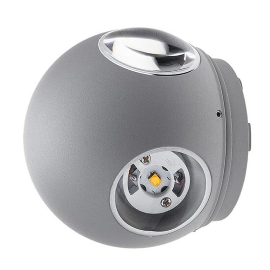 Optonica LED Wall Light Round 4 Diods Grey Body - Schaffen Sie eine moderne Atmosphäre in Ihrem Raum